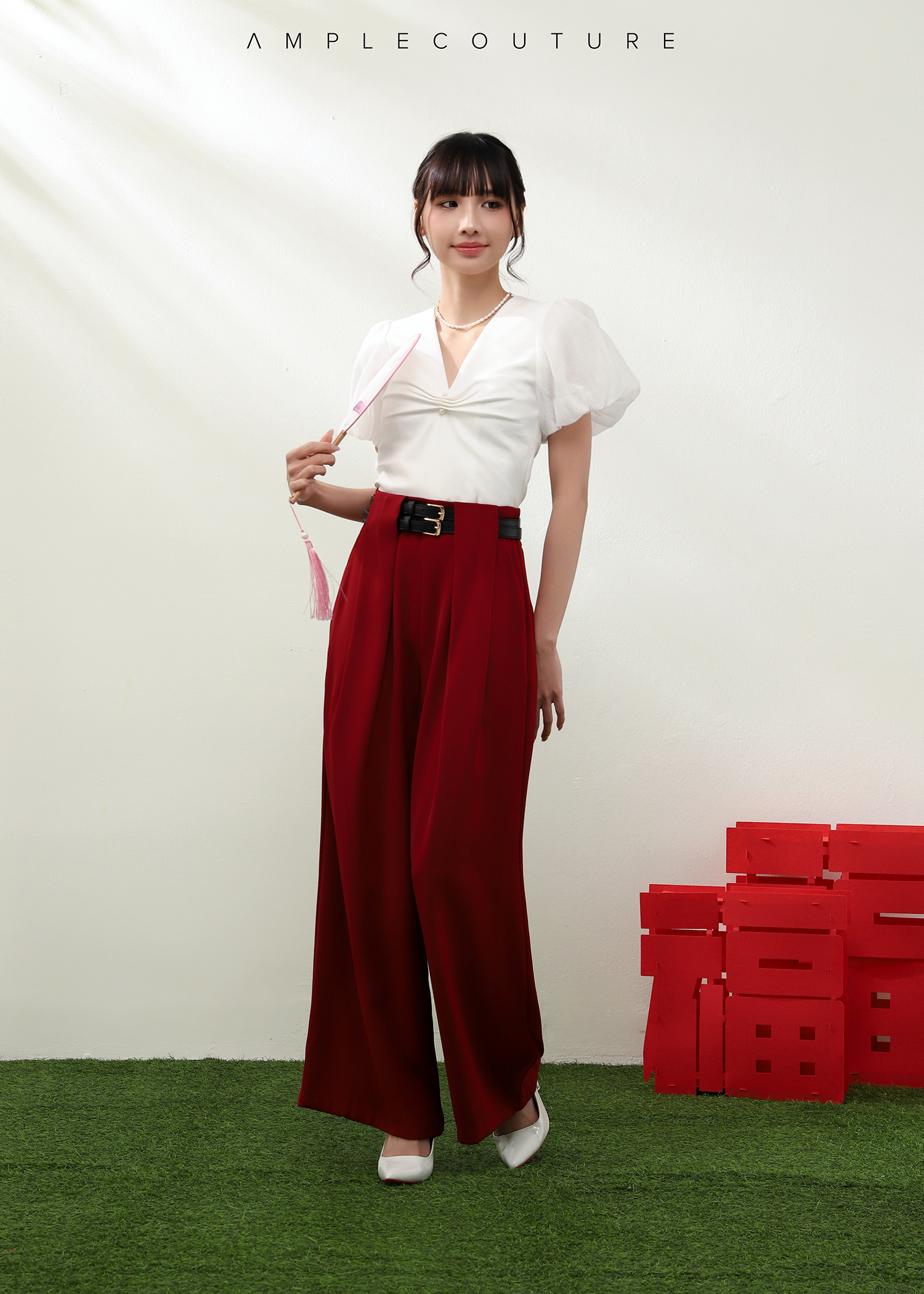 High Waist Wide Leg Long Pants AC916
