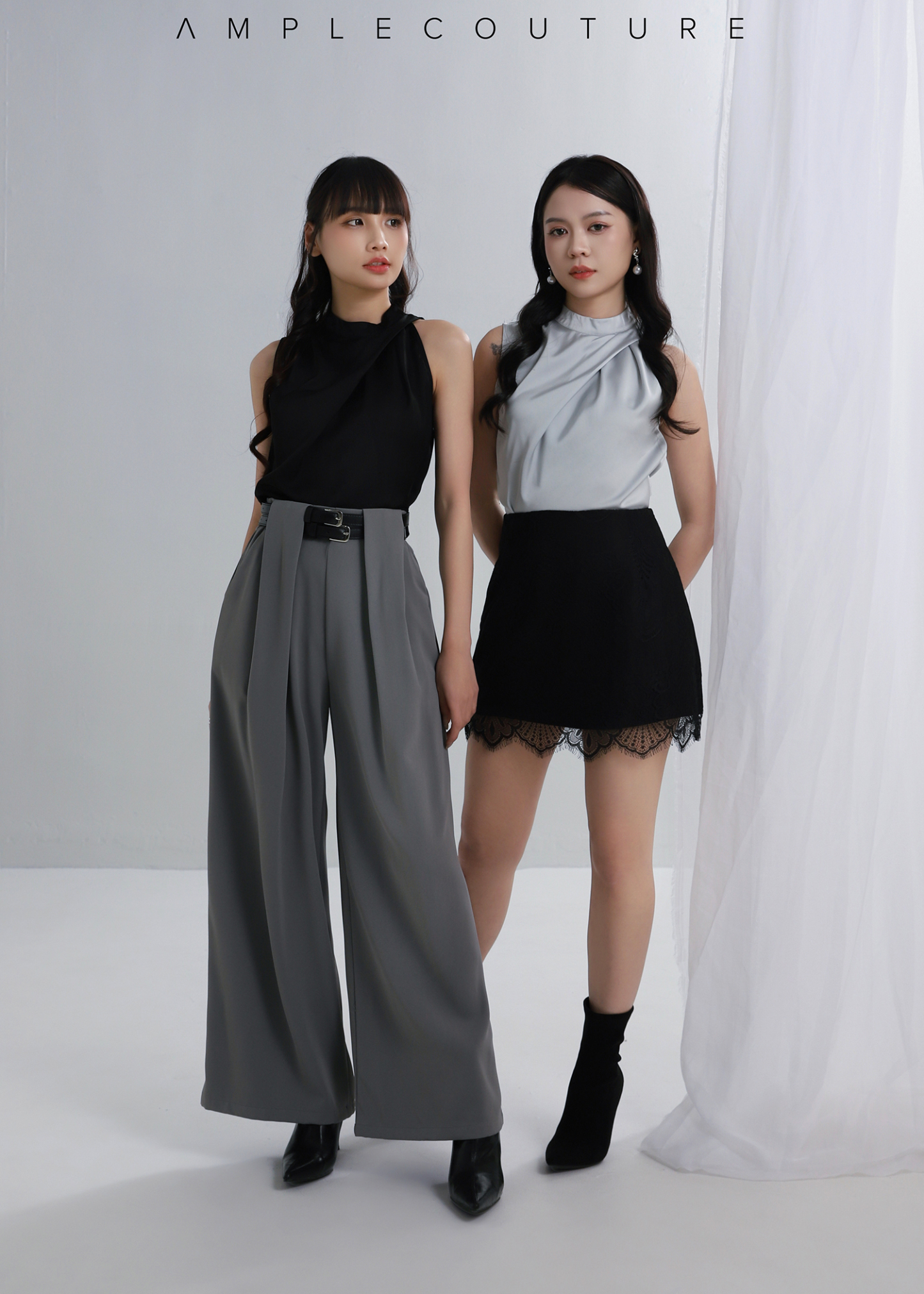 High Waist Lace Skirt Pants AC219