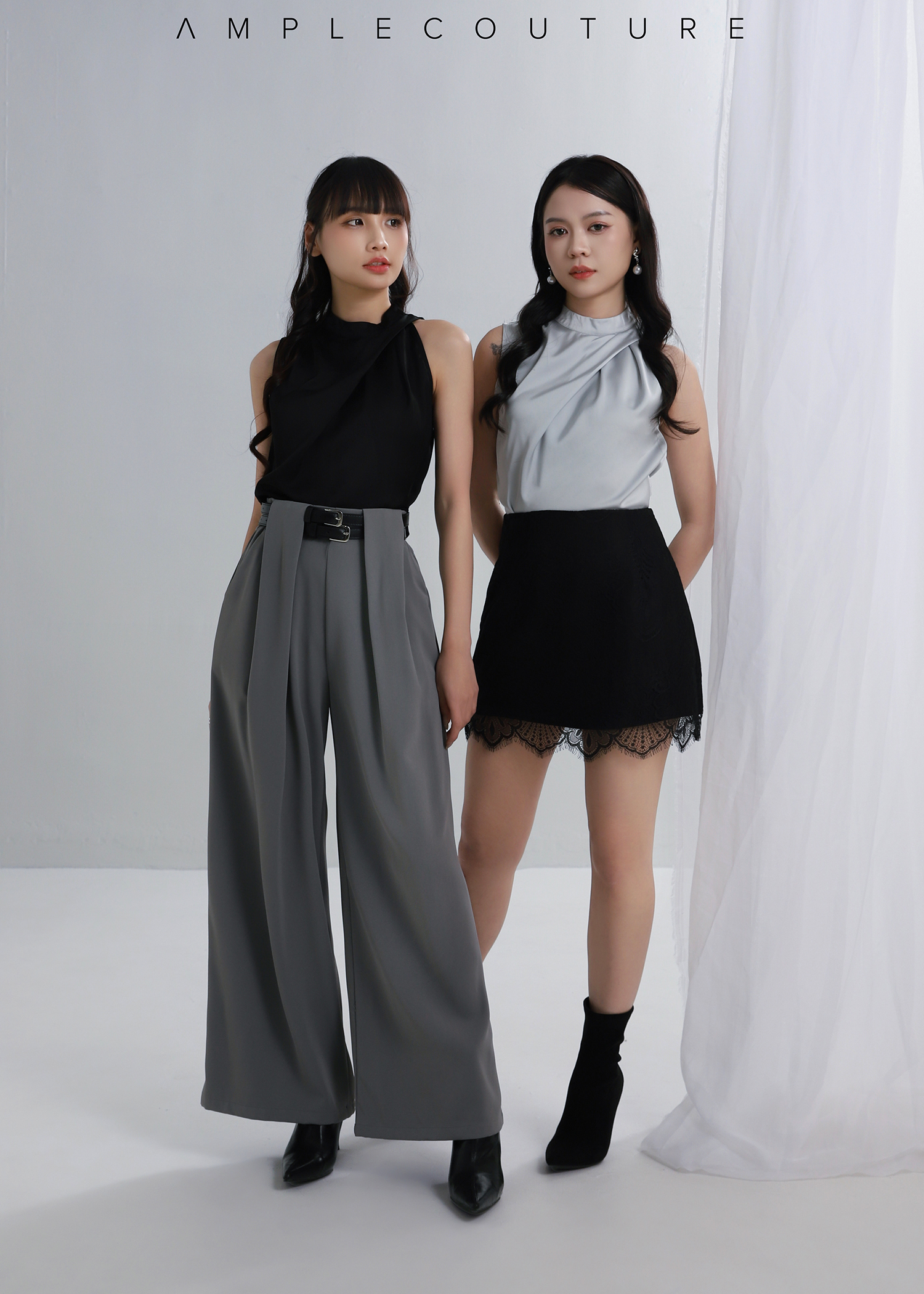 High Waist Lace Skirt Pants AC219