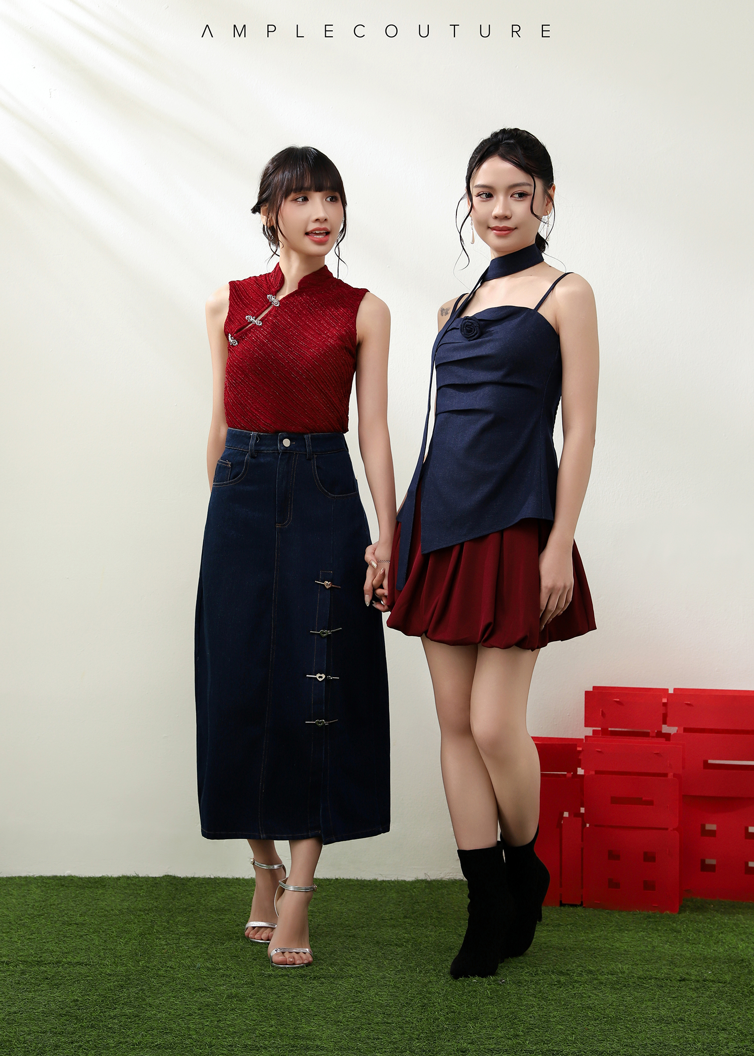 Formal Sleeveless With Decorative Flower Top AC933