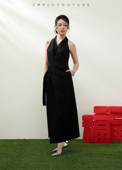 Halter Wrap Dress AC934
