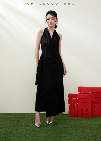 Halter Wrap Dress AC934