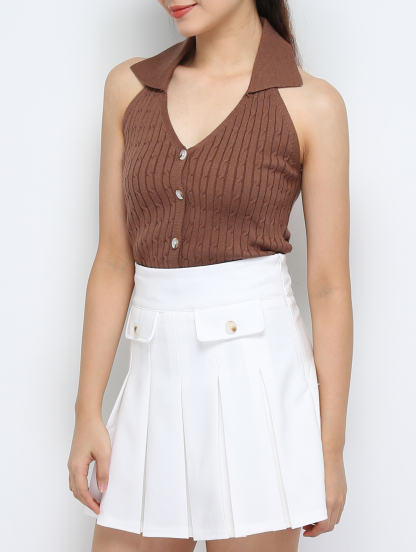 Knitted Halter Top 31362