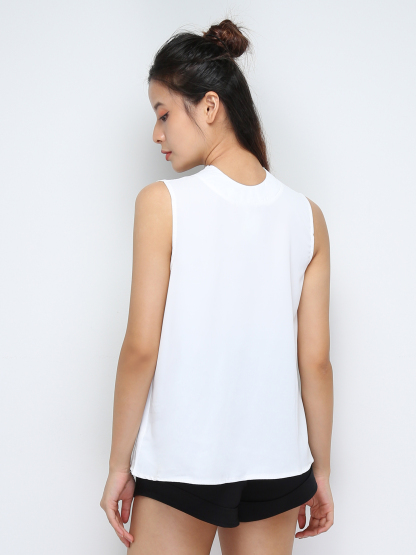 Sleeveless Back Tie Up Top 31347