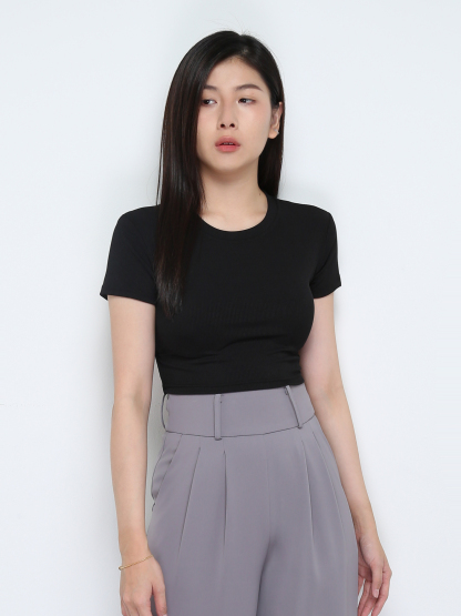 Plain Crop Top 30318