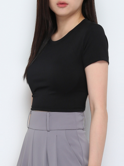Plain Crop Top 30318