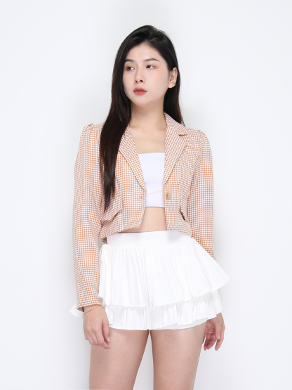 Long Sleeve Front Button Outerwear 34937