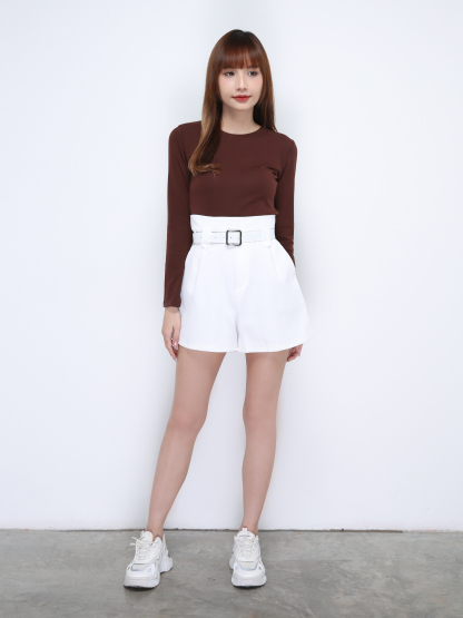 Long Sleeve Plain Top 21460