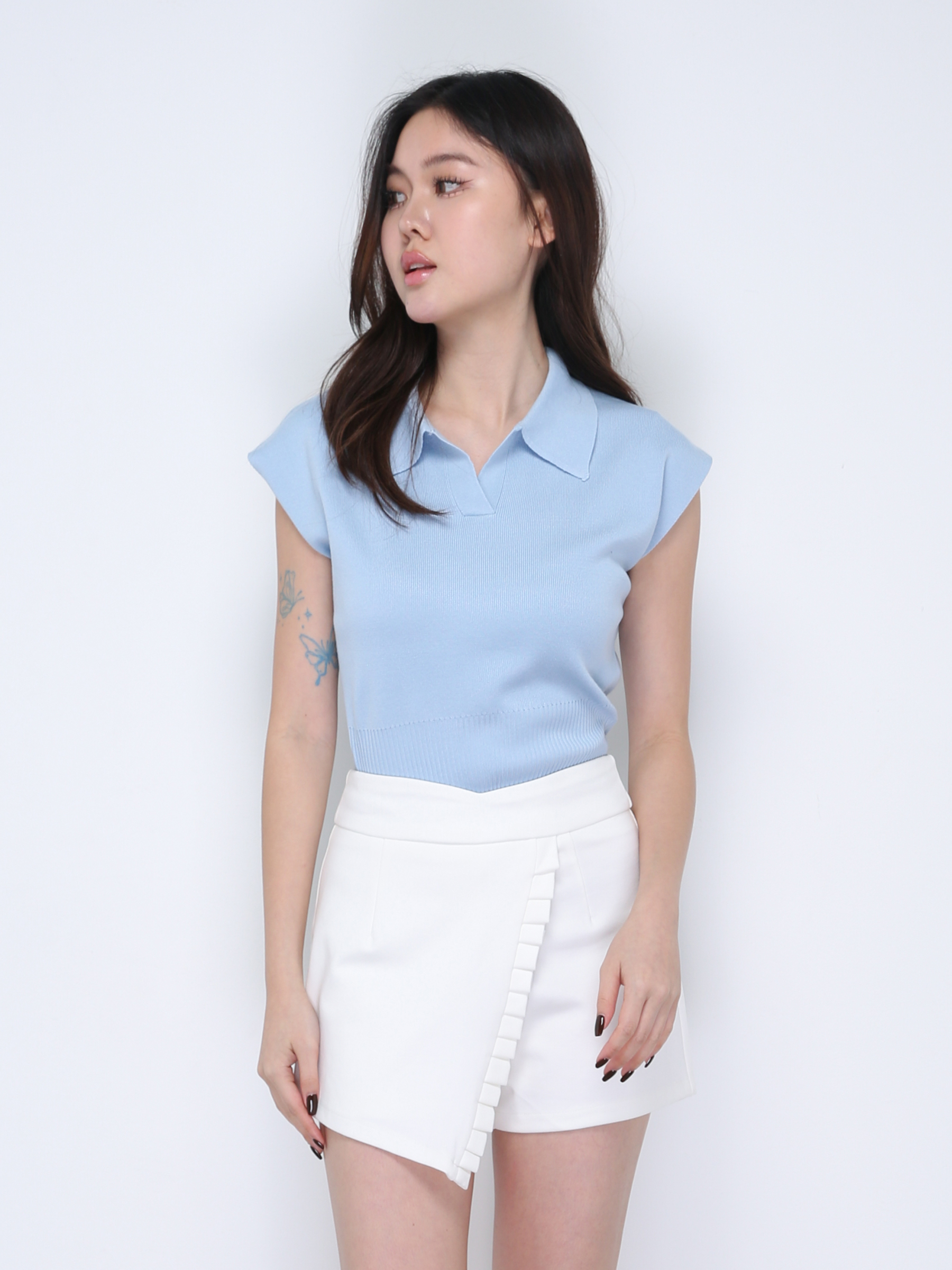 Wrap Skirt Pants 21688