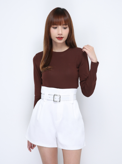 Long Sleeve Plain Top 21460