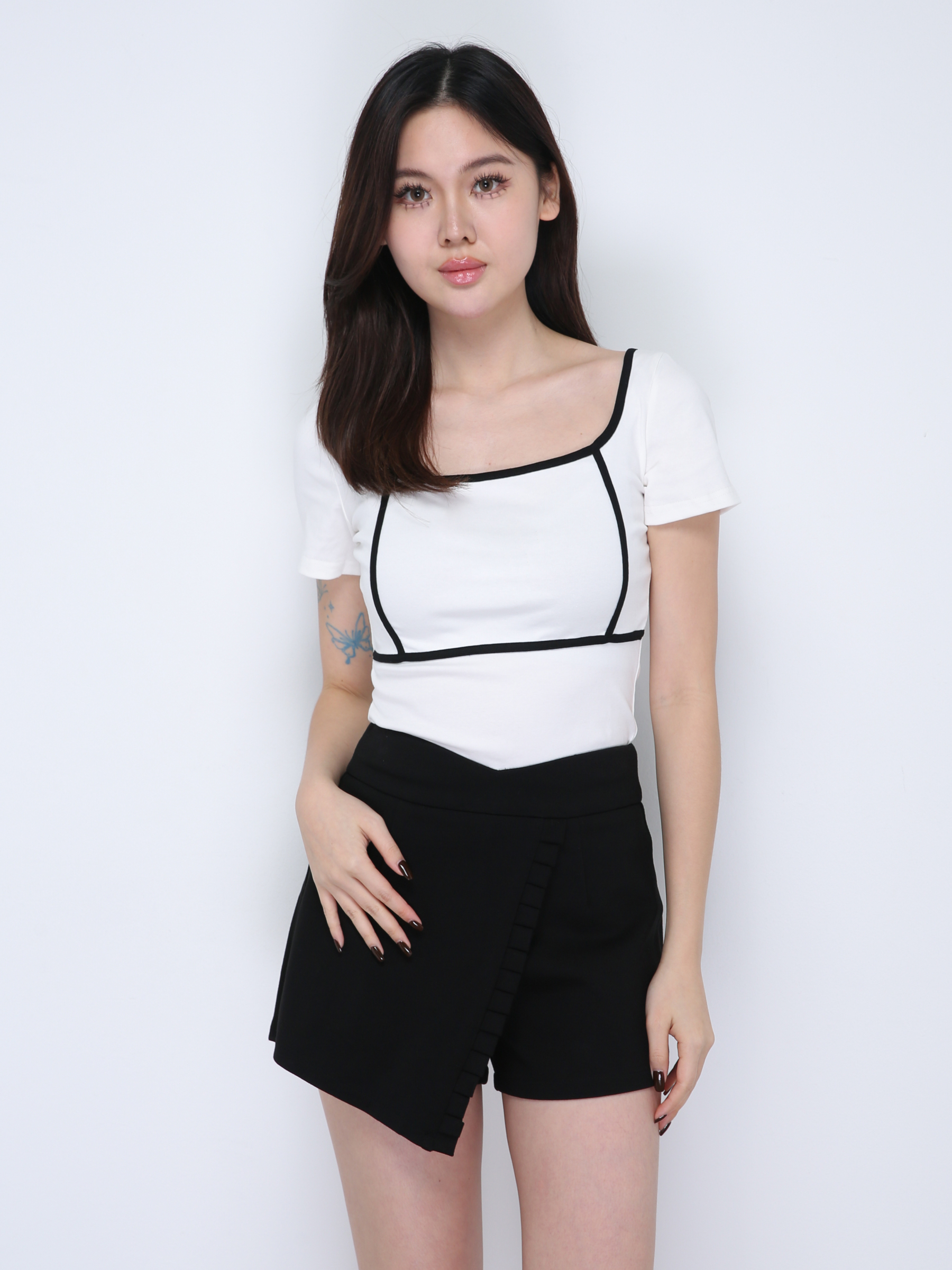 Wrap Skirt Pants 21688