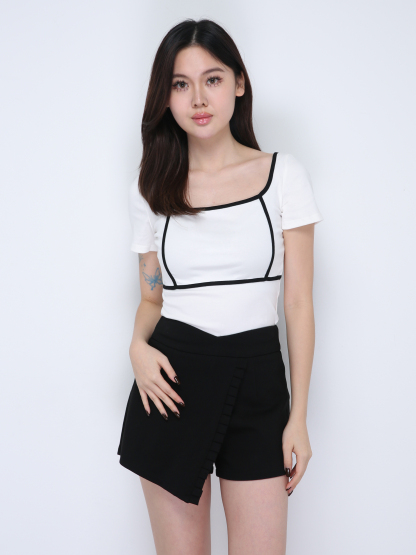 Wrap Skirt Pants 21688