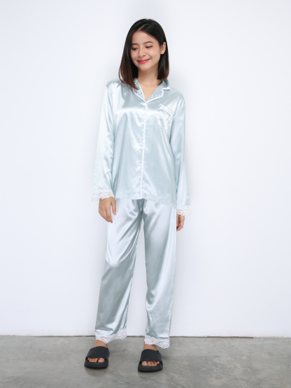 Sleep Wear With Lace Set 35557