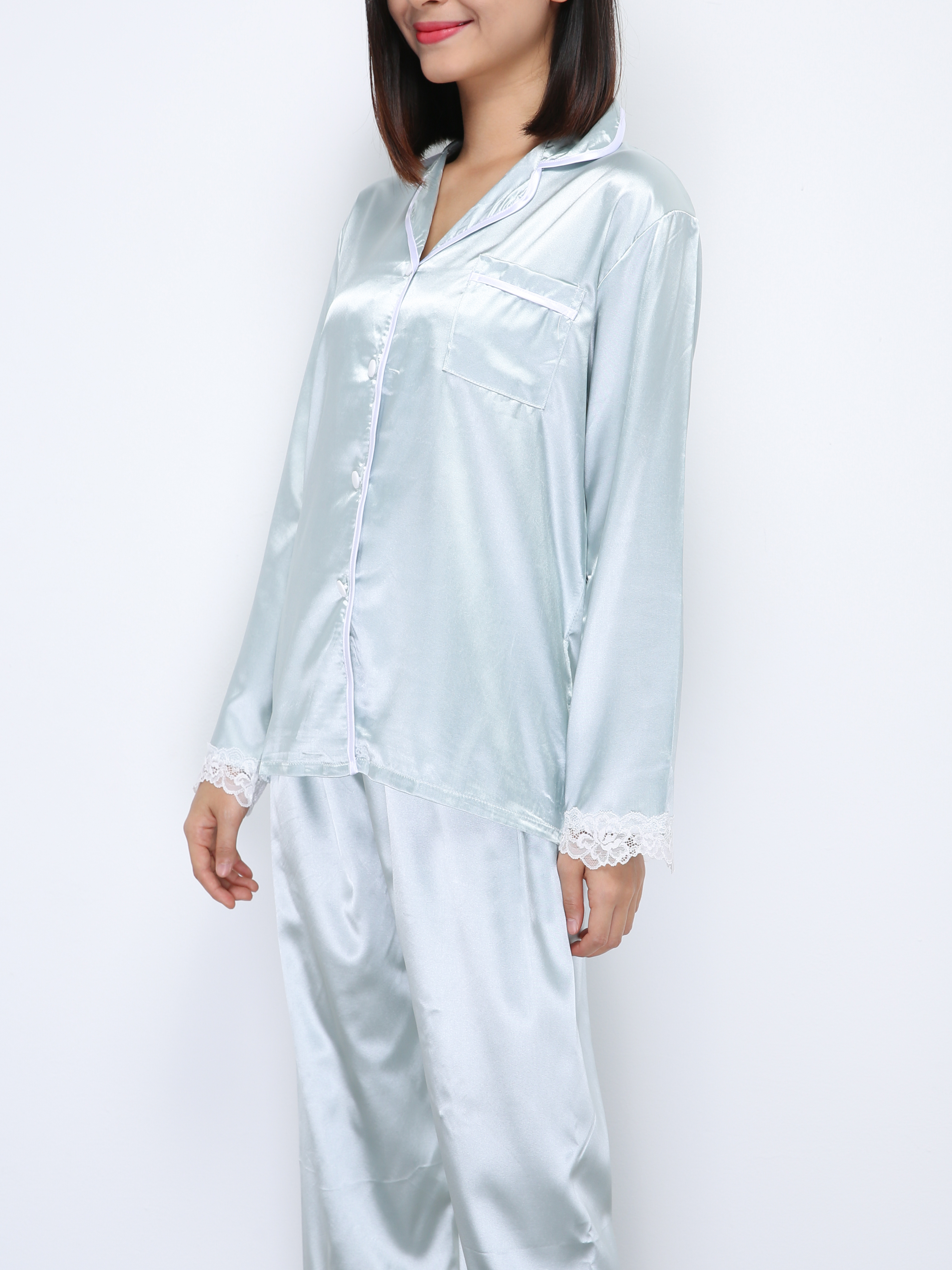 Sleep Wear With Lace Set 35557