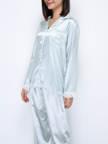 Sleep Wear With Lace Set 35557