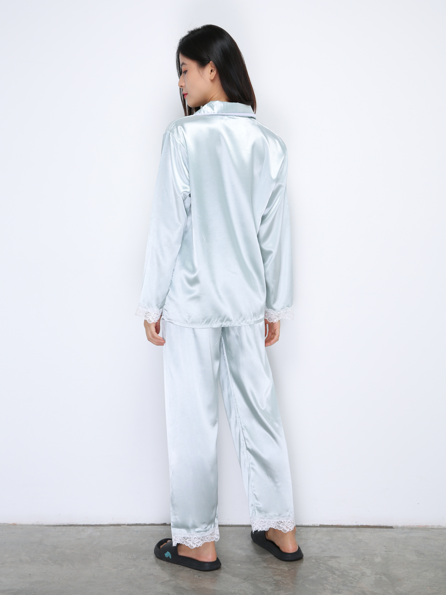 Sleep Wear With Lace Set 35557