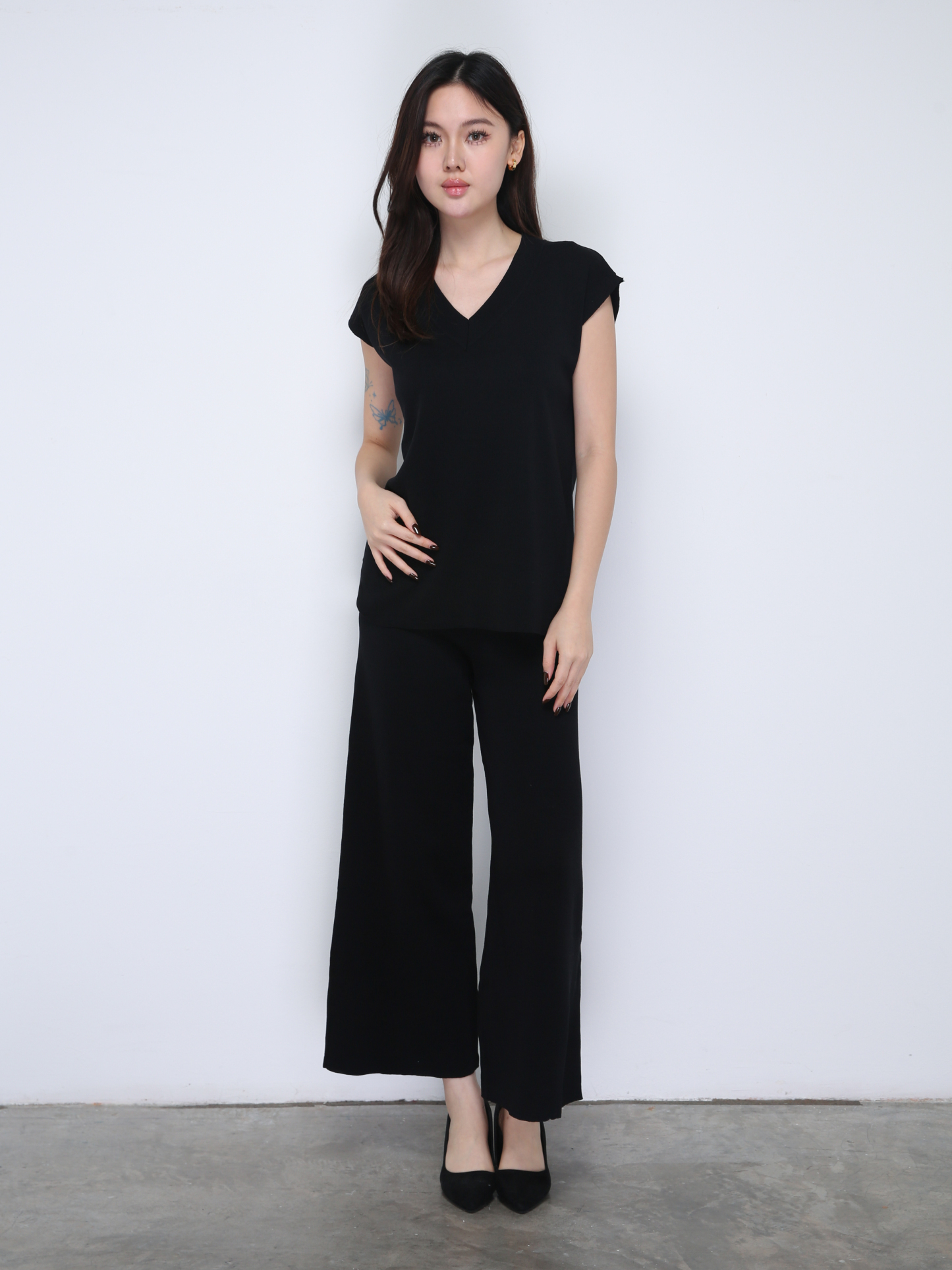 Sleeveless Knitted Set 21622