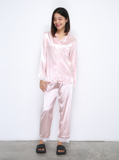 Sleep Wear With Lace Set 35557