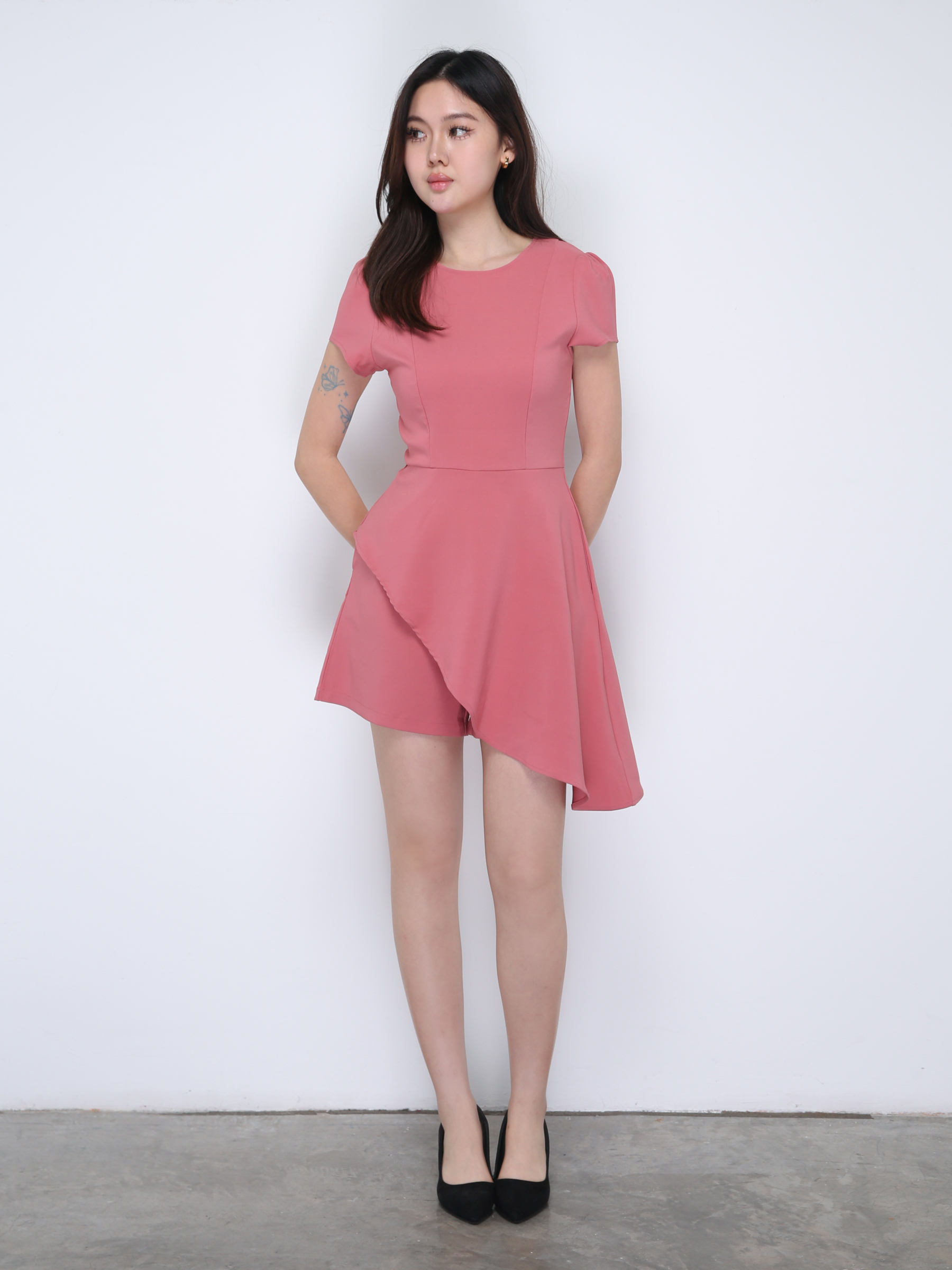 Formal Suit Irregular Long Jumpsuit 21690