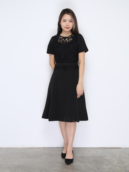 With Lace Dress 35001