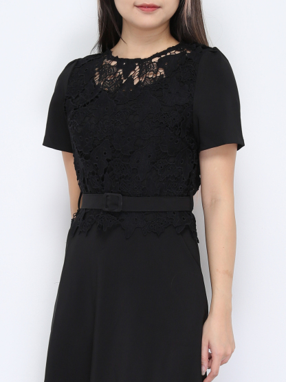 With Lace Dress 35001