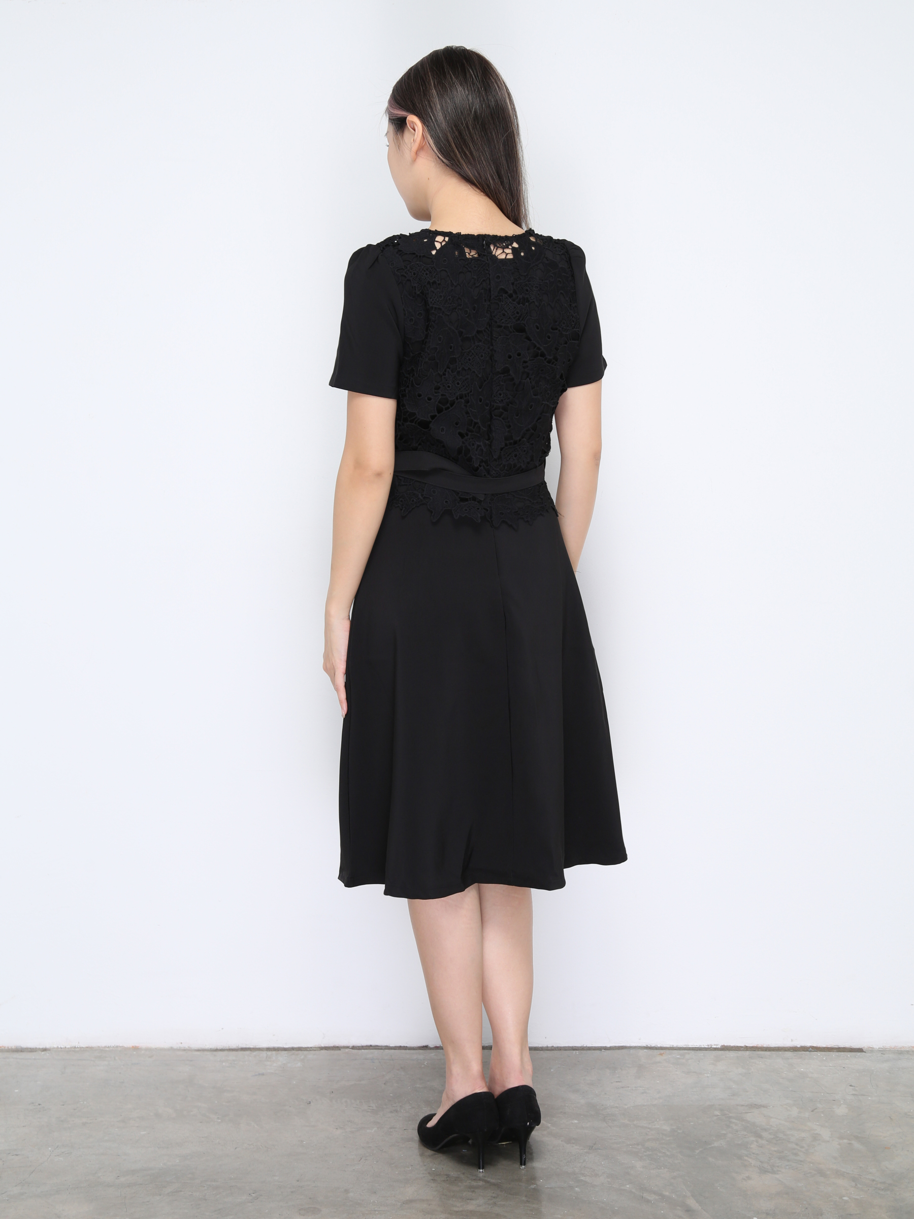 With Lace Dress 35001