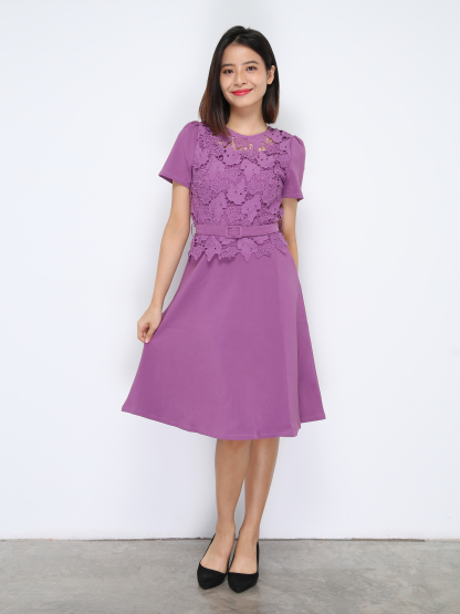 With Lace Dress 35001