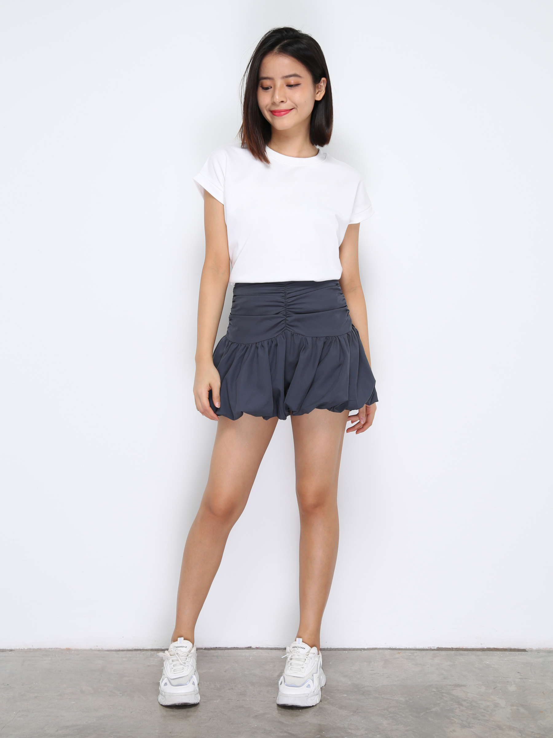 High Waist Pleated Short Pants 34999