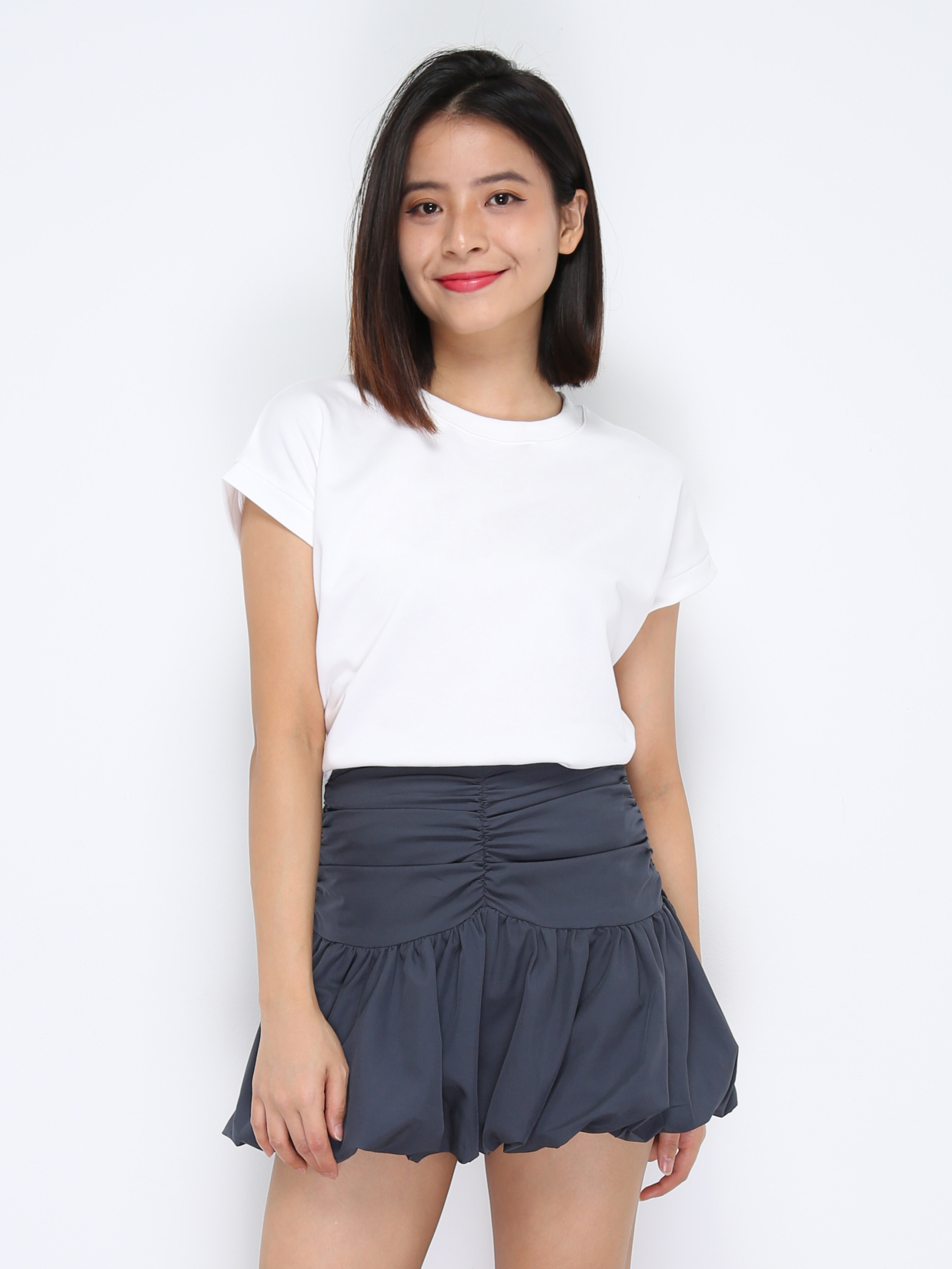 High Waist Pleated Short Pants 34999