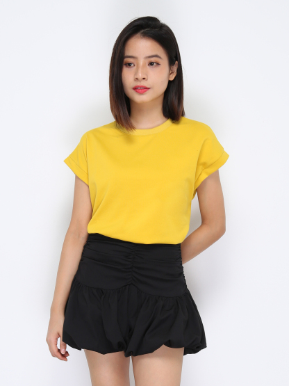 High Waist Pleated Short Pants 34999