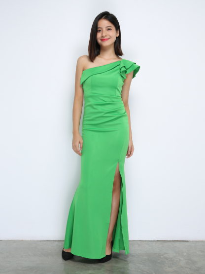 Sloping Elegant Wear Dress 35742