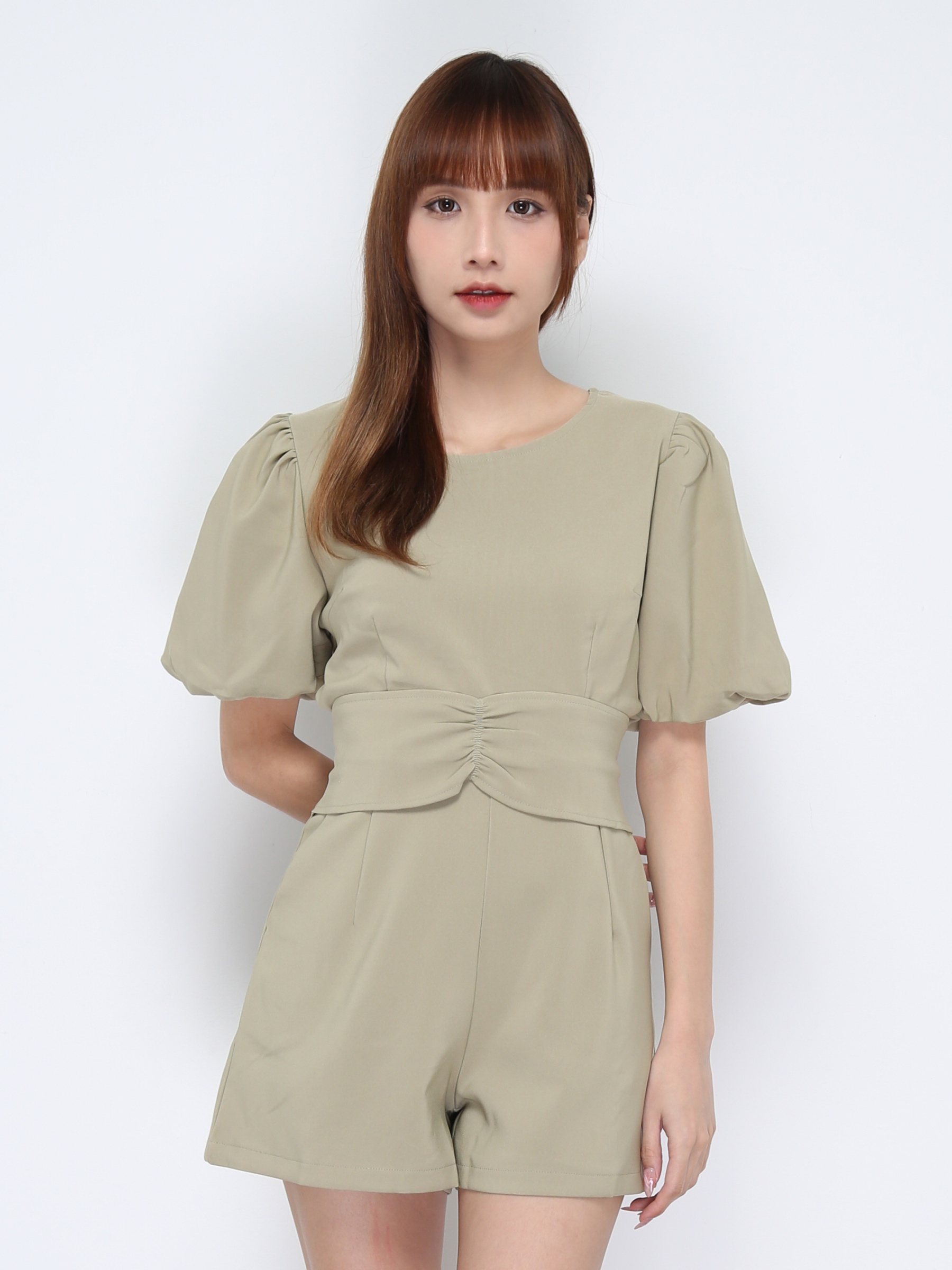 Butterfly Sleeve Top And High Waist Pleated Pants Set 20739