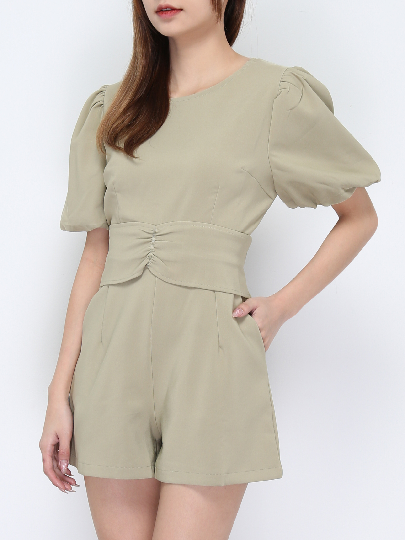 Butterfly Sleeve Top And High Waist Pleated Pants Set 20739