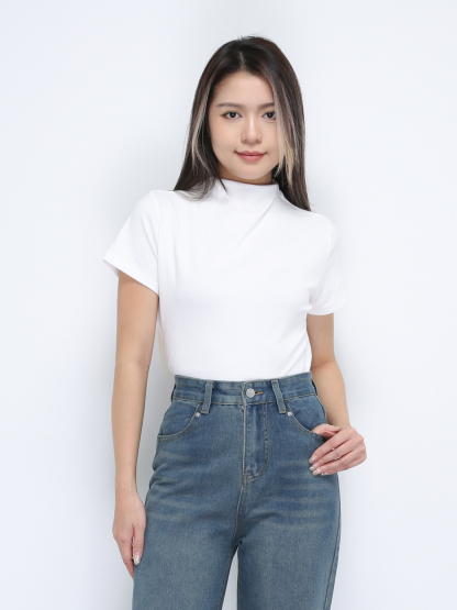 Turtle Neck Plain Top 30640