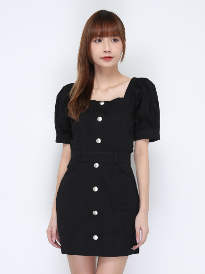 Square Neck Puff Sleeve Set 20894
