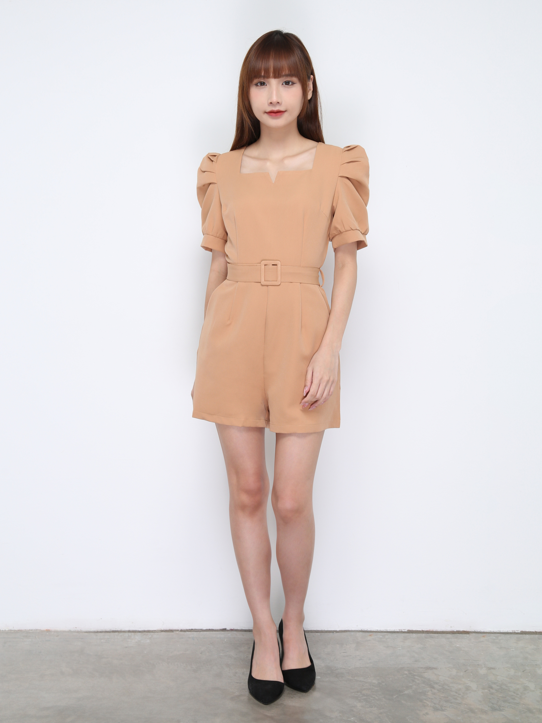 Sweetheart Neckline With Belt Jumpsuit 20815