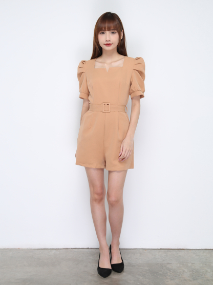 Sweetheart Neckline With Belt Jumpsuit 20815