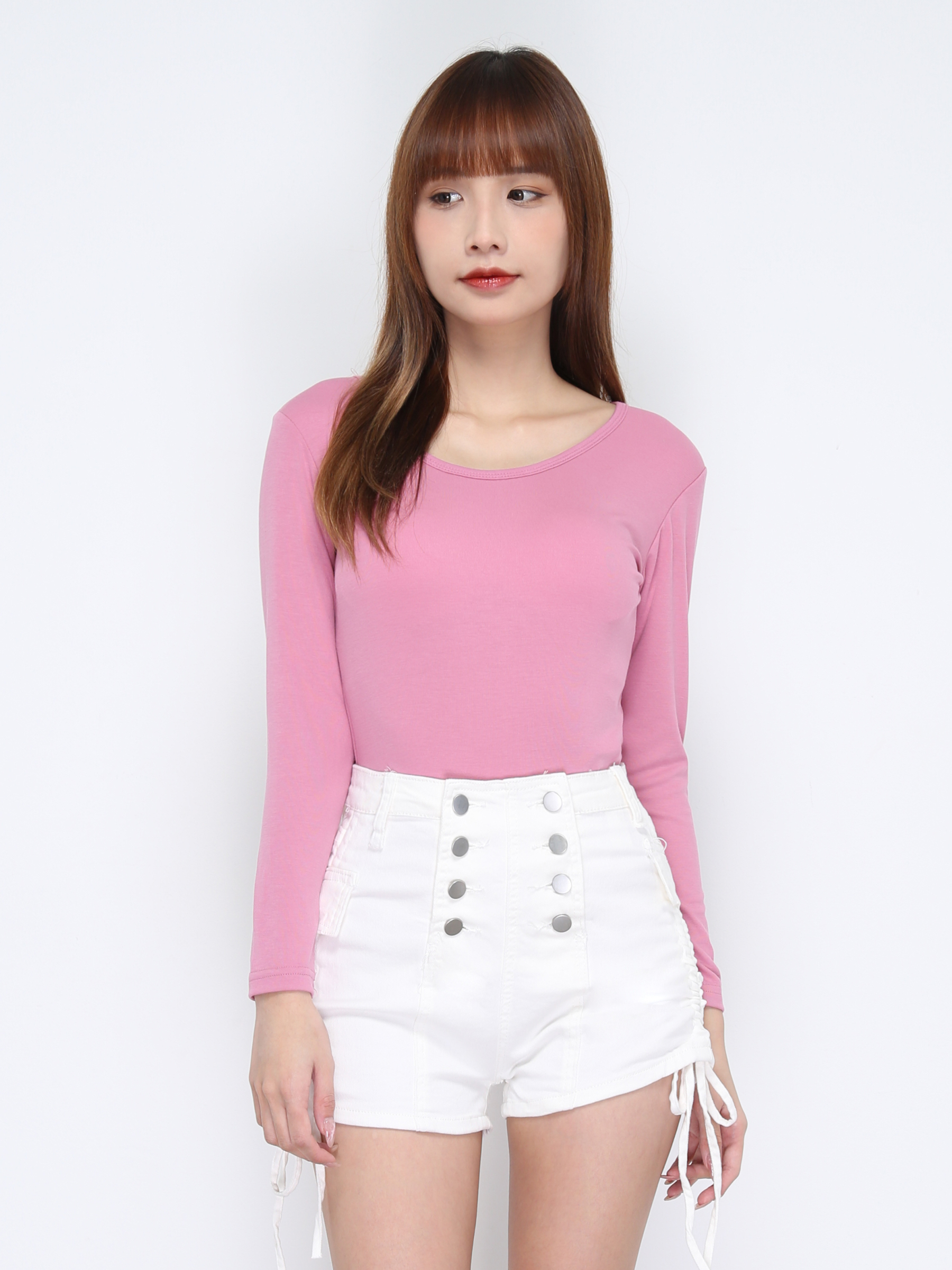 Boat Neck Plain Top 20991