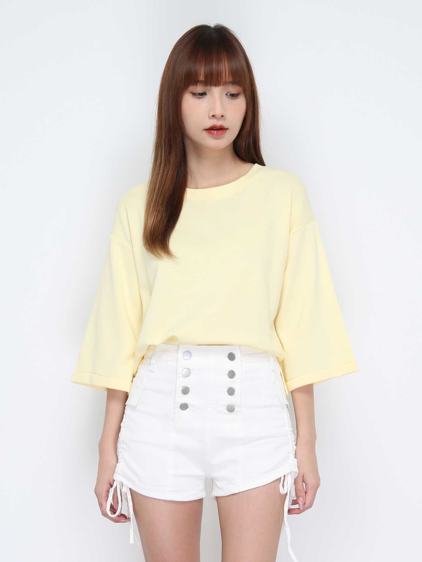 Front Short With Back Long Plain Top 21130