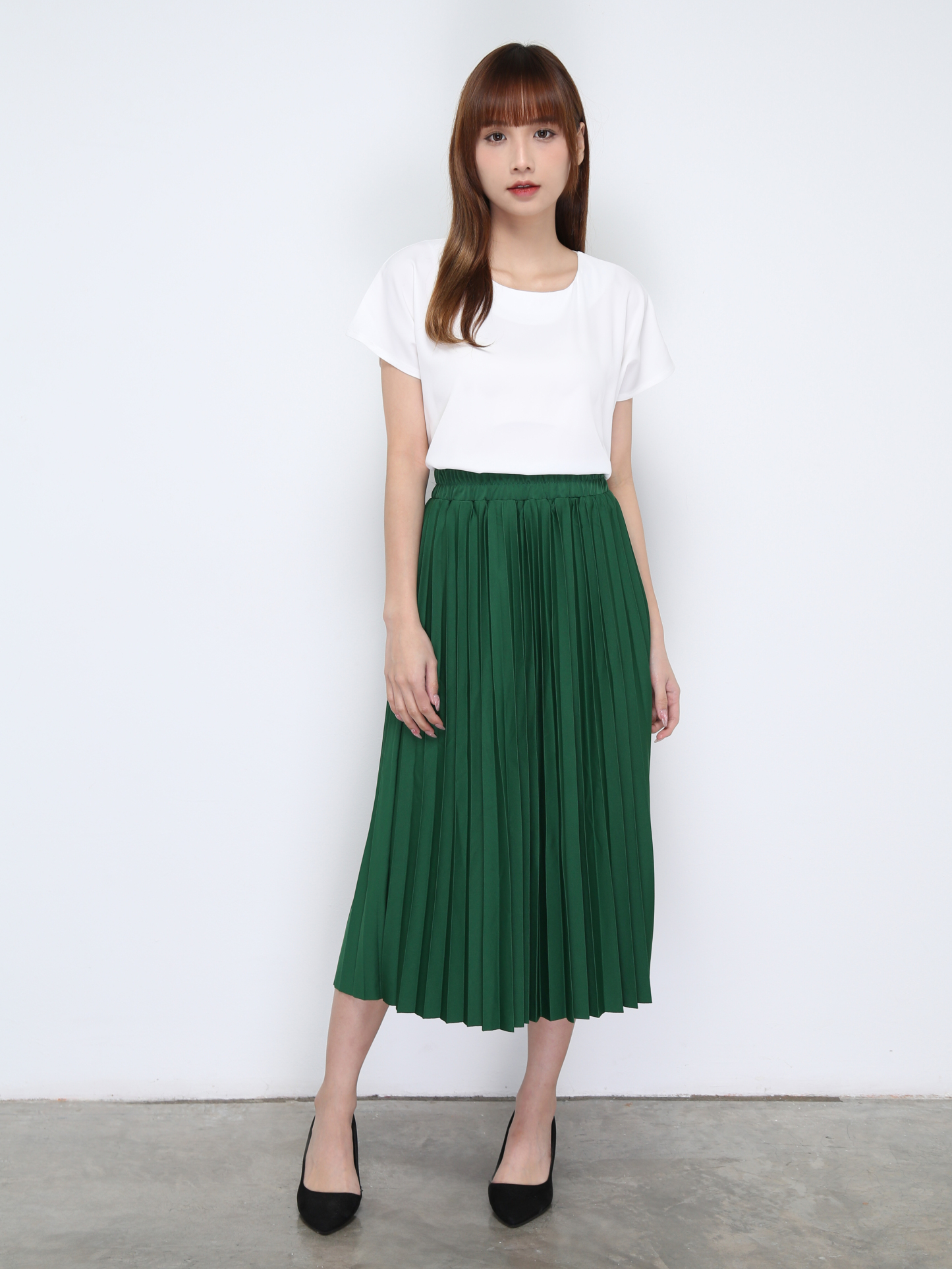 Short Sleeve Irregular Long Top 20856