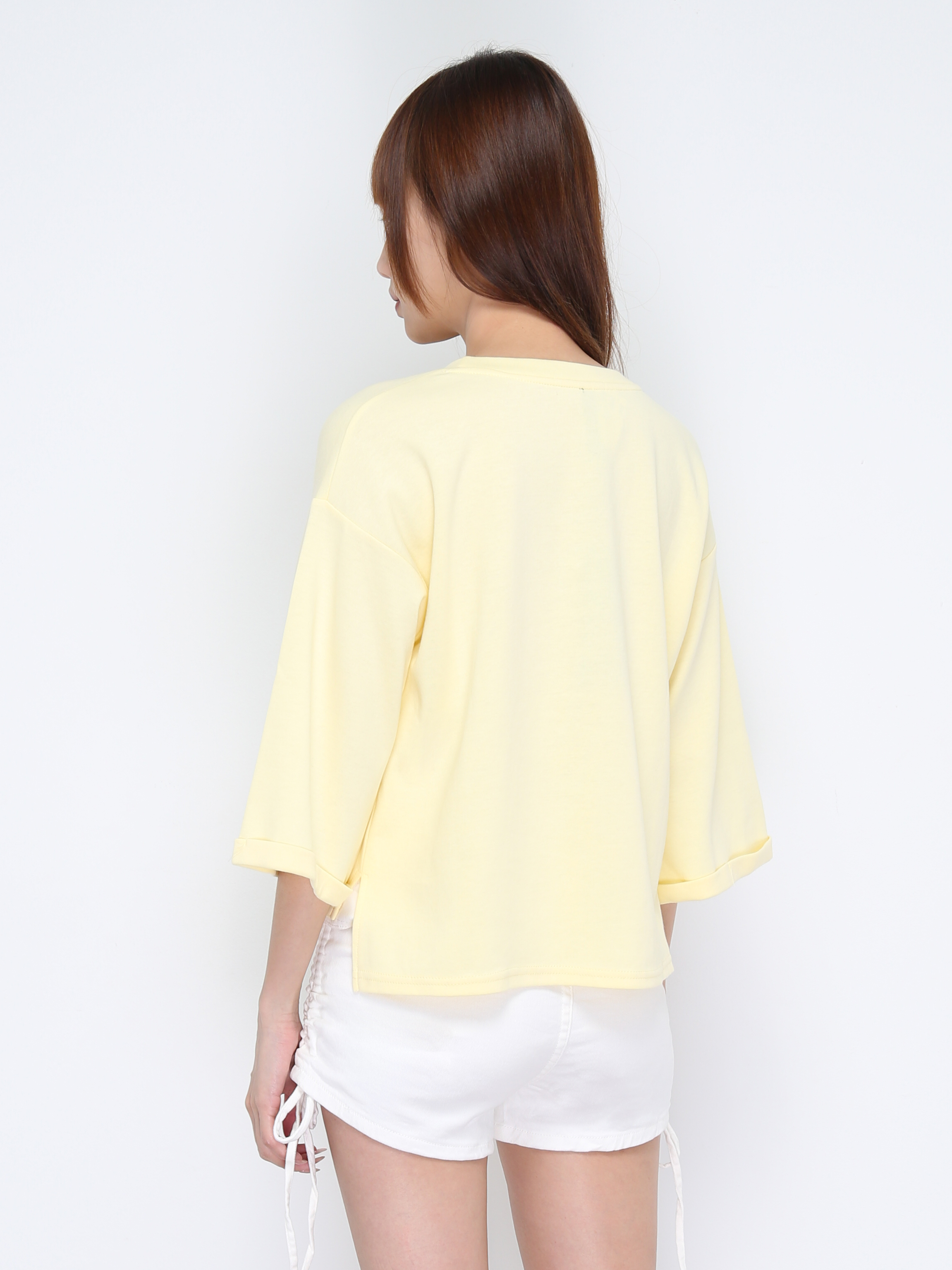 Front Short With Back Long Plain Top 21130
