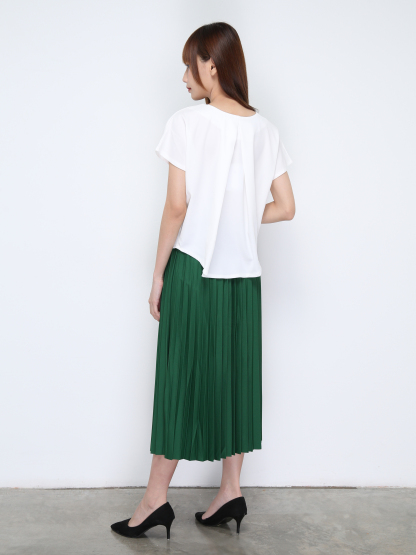 Short Sleeve Irregular Long Top 20856