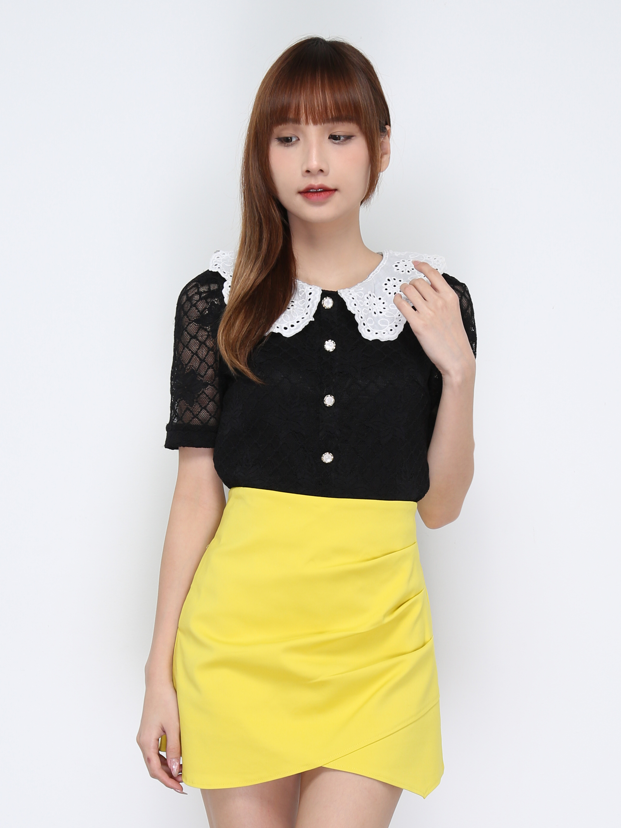 Diamond Peter Pan With Decorative Button Top 20841