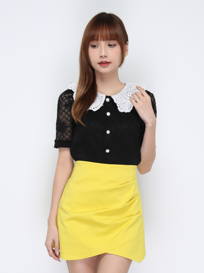 Diamond Peter Pan With Decorative Button Top 20841