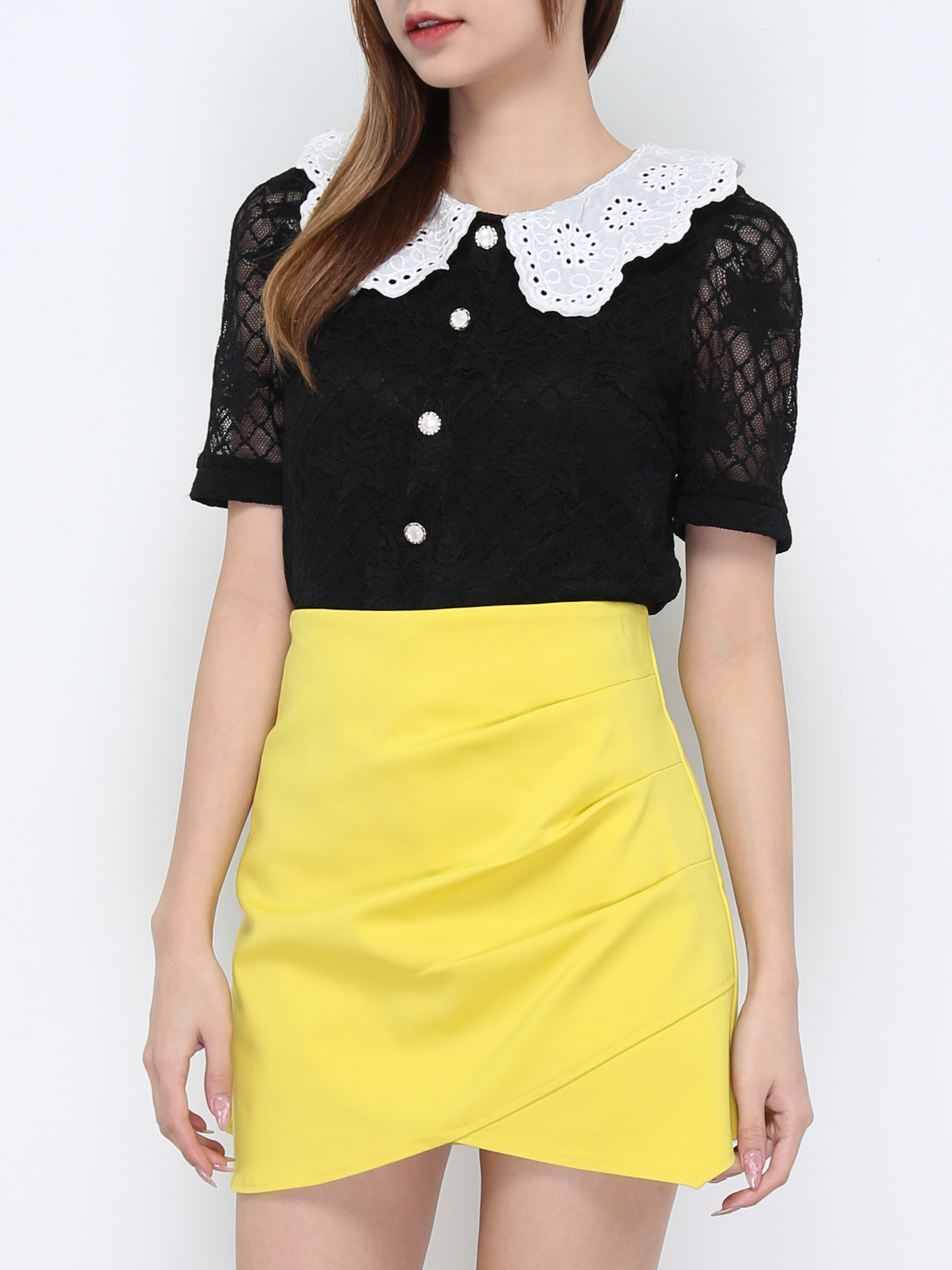 Diamond Peter Pan With Decorative Button Top 20841