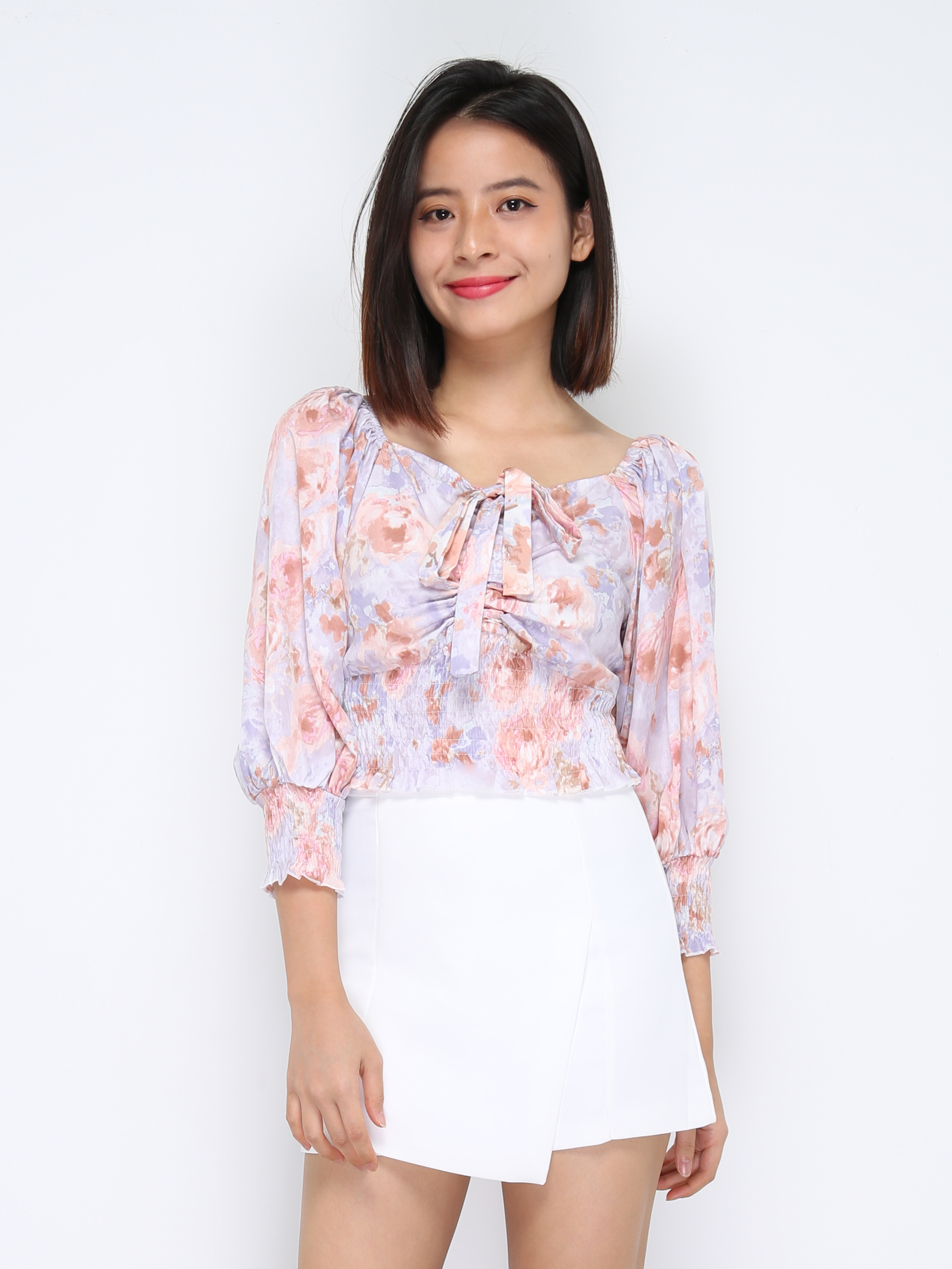 Off Shoulder Floral Top 20615