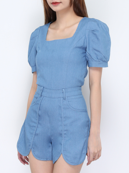 Denim Two Piece Set 20544