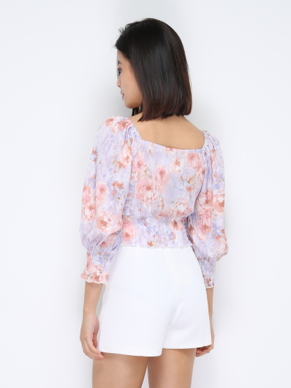 Off Shoulder Floral Top 20615