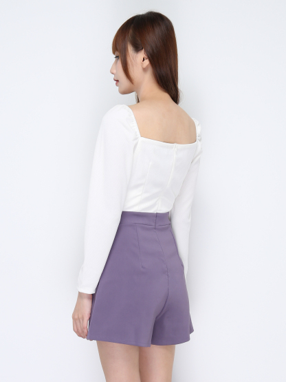 Two Tone Long Sleeve Jumpsuit 20622