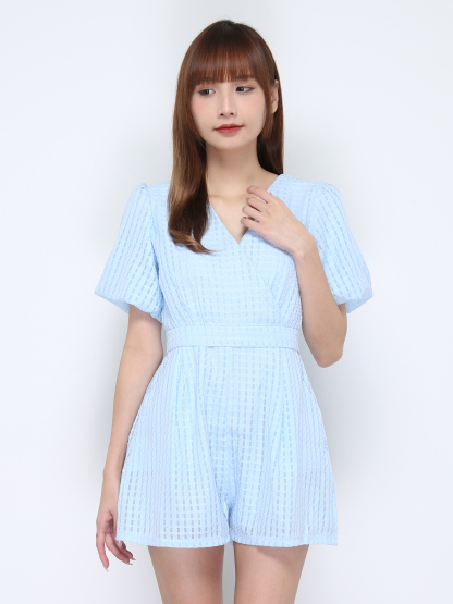 V Neck Wrap With Belt Jumpsuit 20813